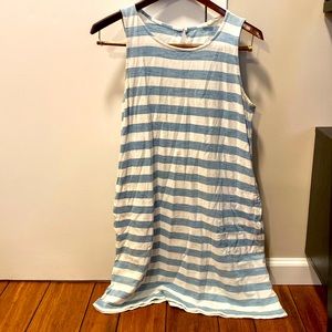Blue and white dress or maternity dress